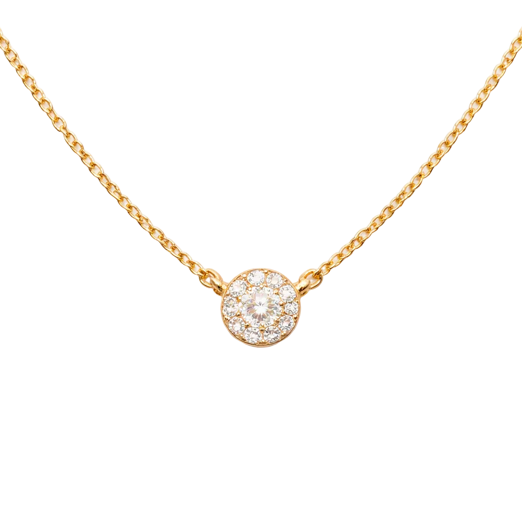 Diamond Halo Necklace
