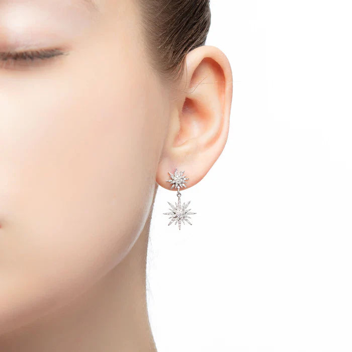 Djula Fireworks Drop Stud Earrings