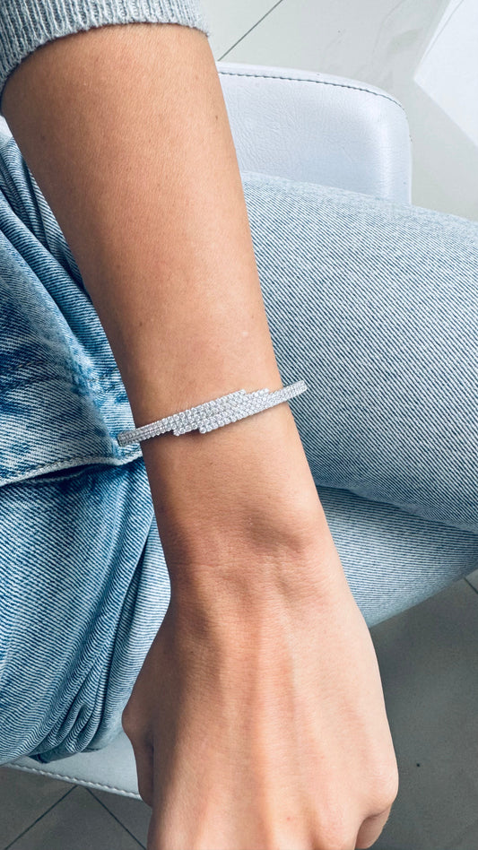 DRD Triple Row Diamond Cuff