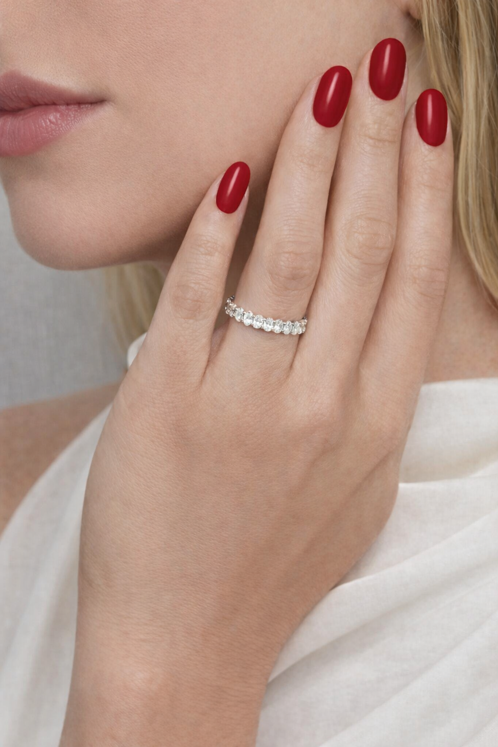 Oval Eternity Band