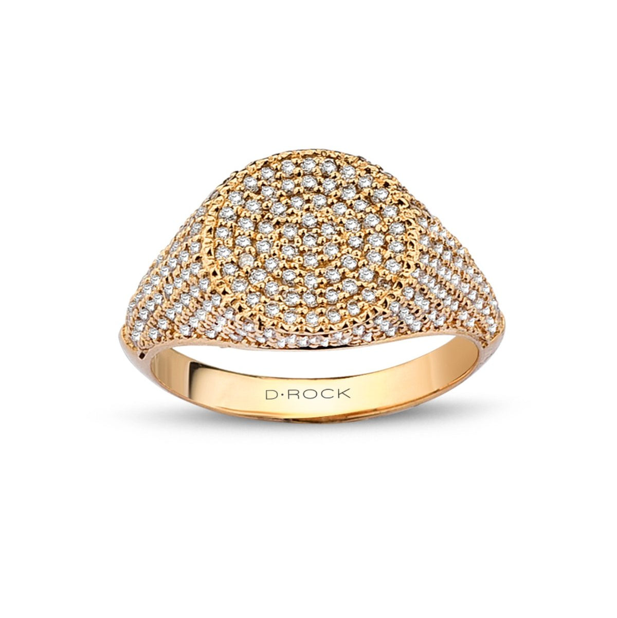 Pave Diamond Signet Ring