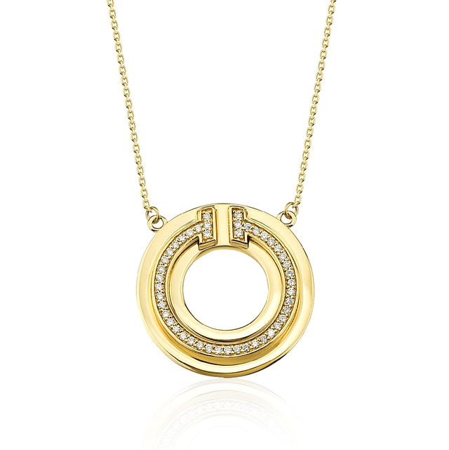 Drock Diamond Disc Necklace