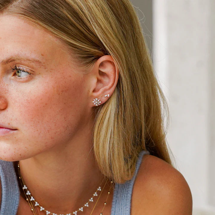 DRD Alexa Jordyn Flower Stud Earrings