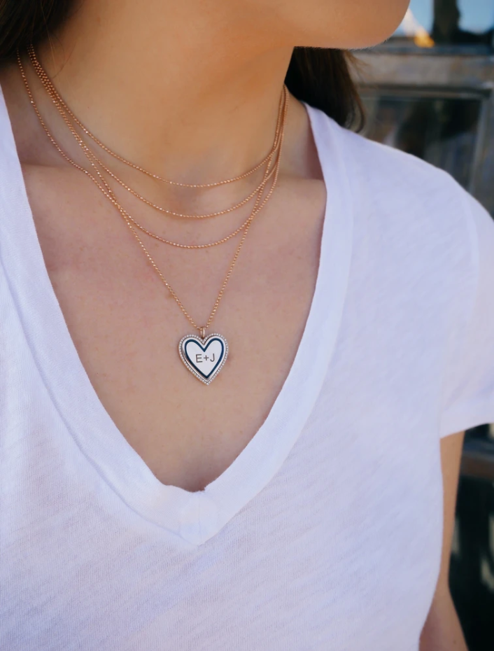 EF-Collection Hasson Triple Layered Chain Necklace
