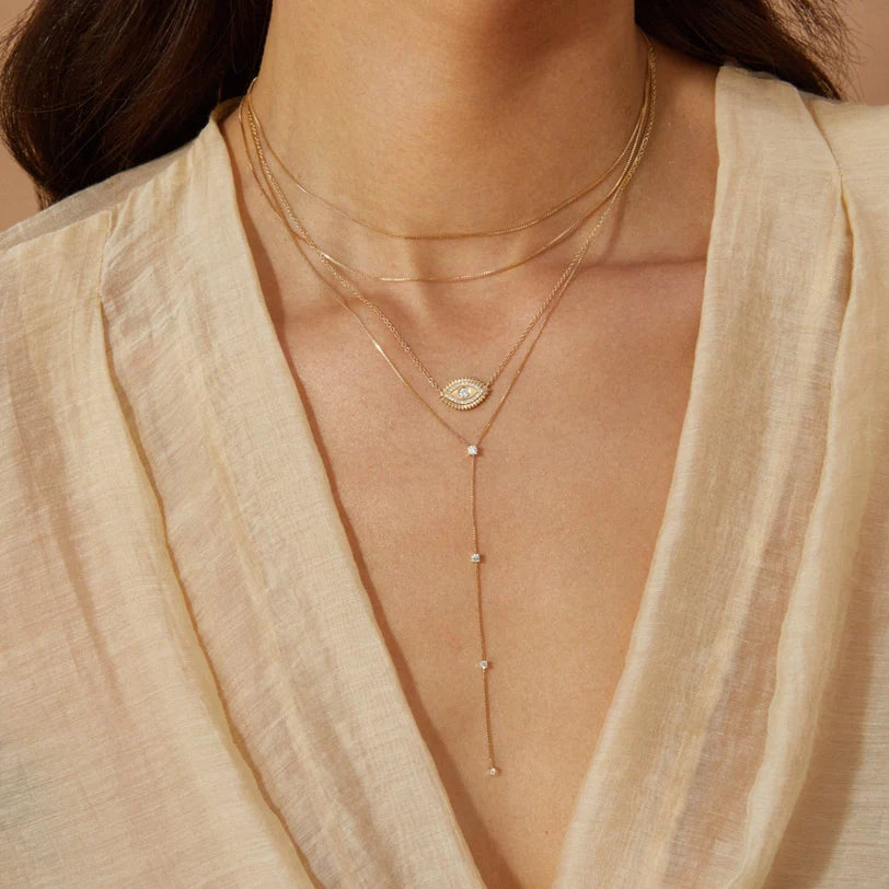 EF-Collection Double Strand Liquid Gold Necklace