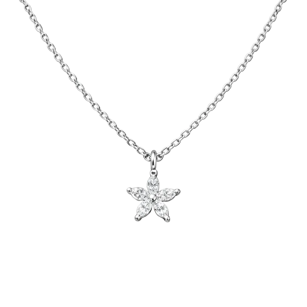 EF-Collection Marquise Flower Choker Necklace