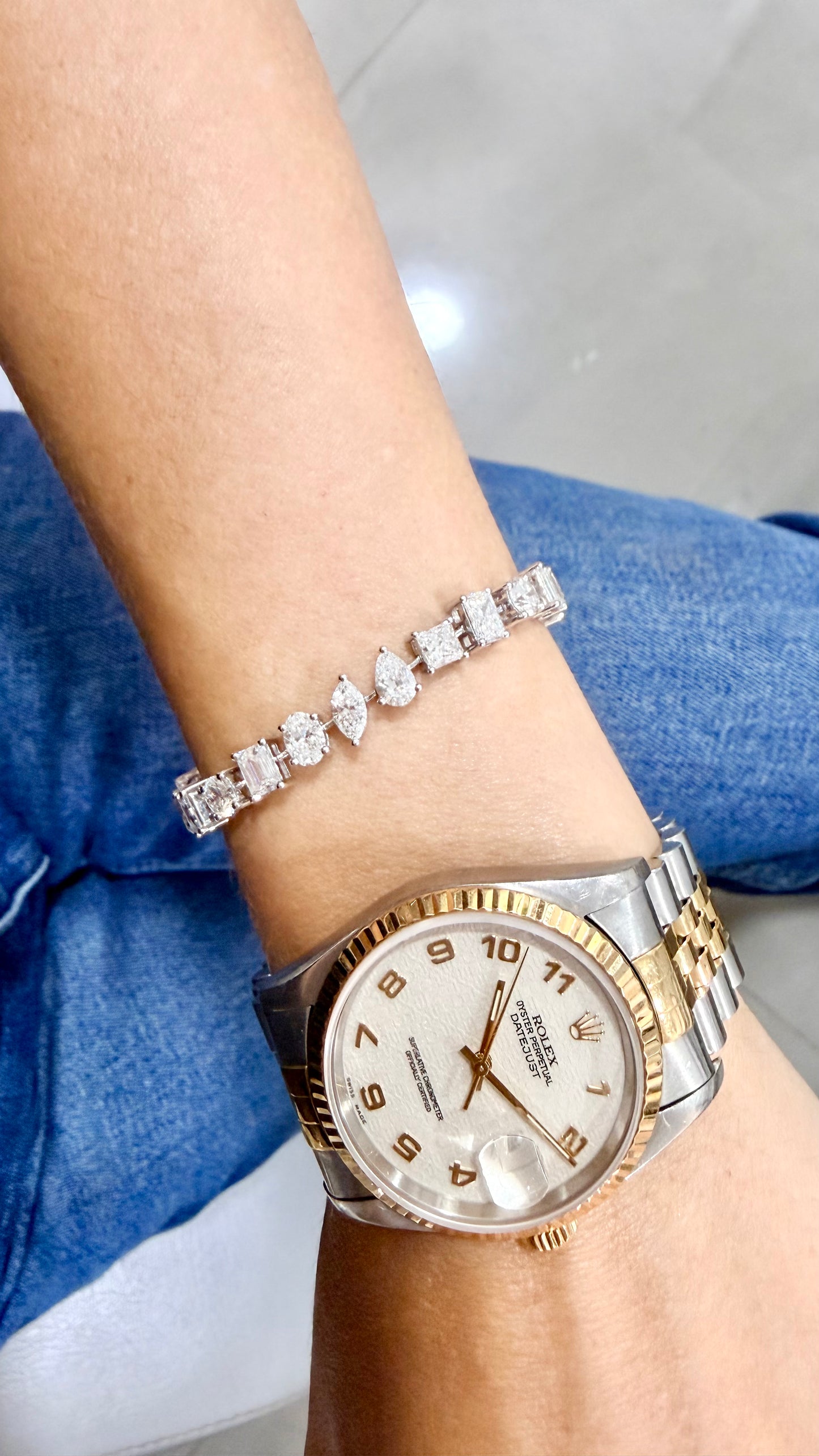 Multi Shape Diamond Kelly Bracelet