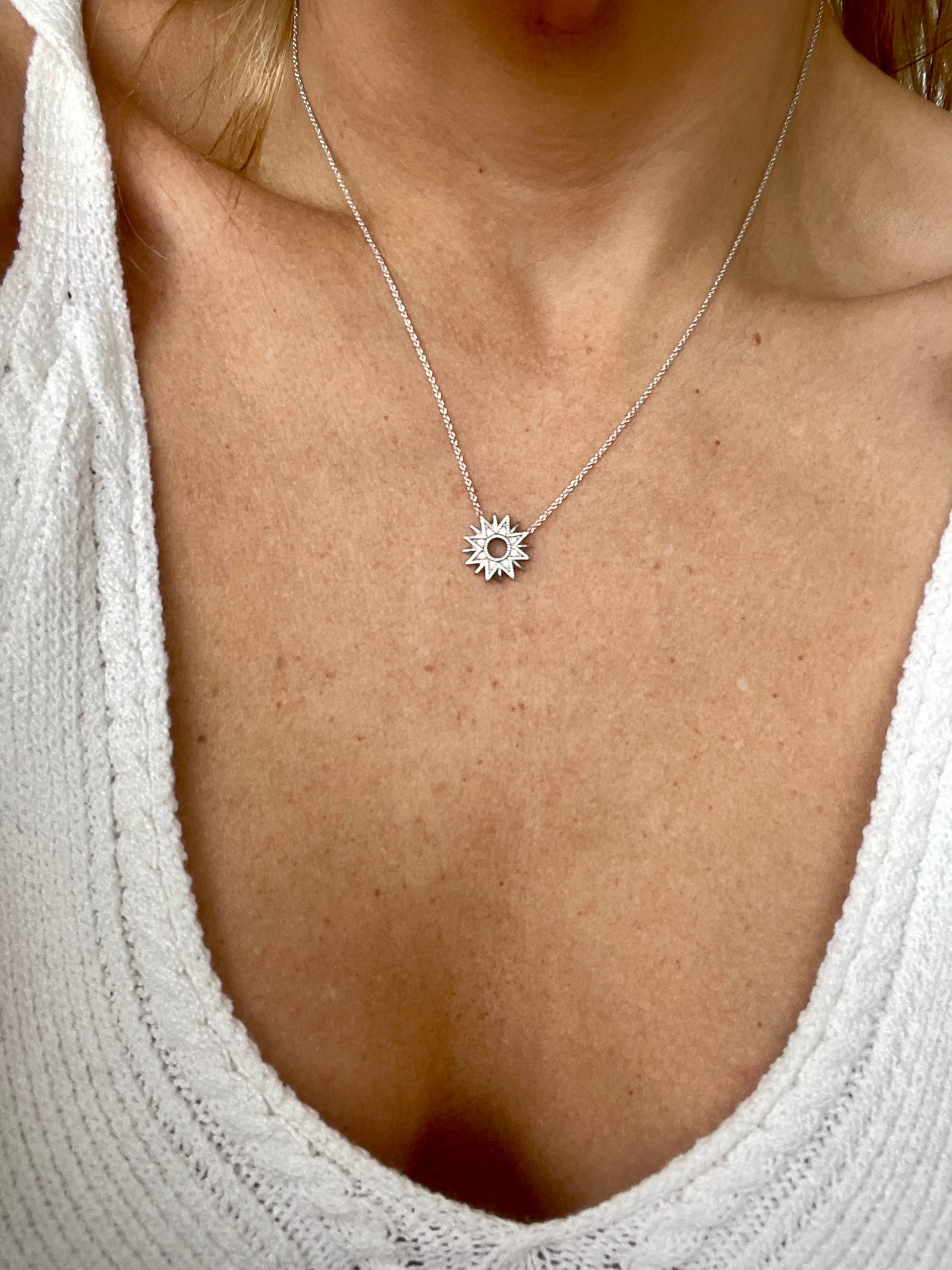 DRD Diamond Sun Necklace