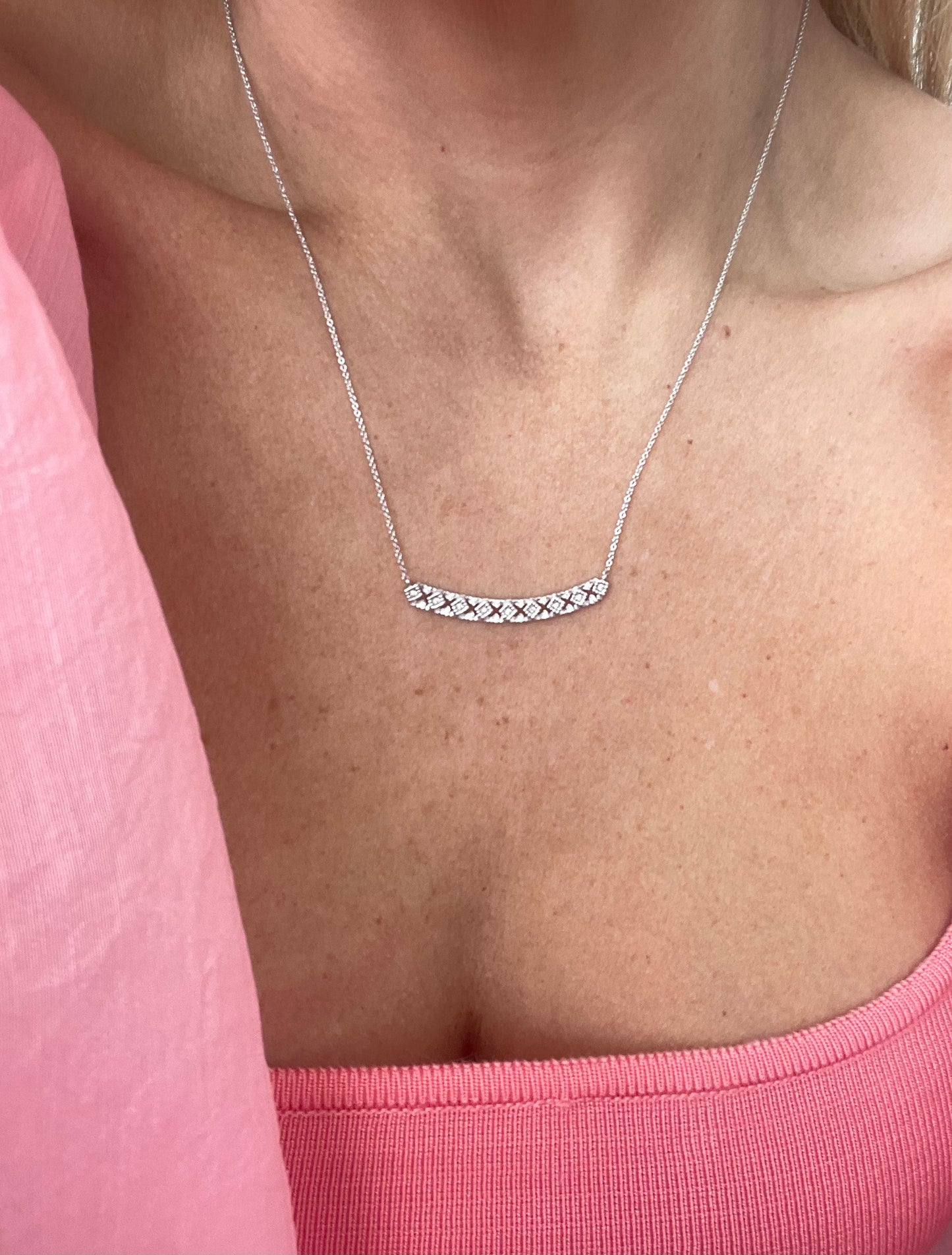 DRD Diamond Bar Necklace
