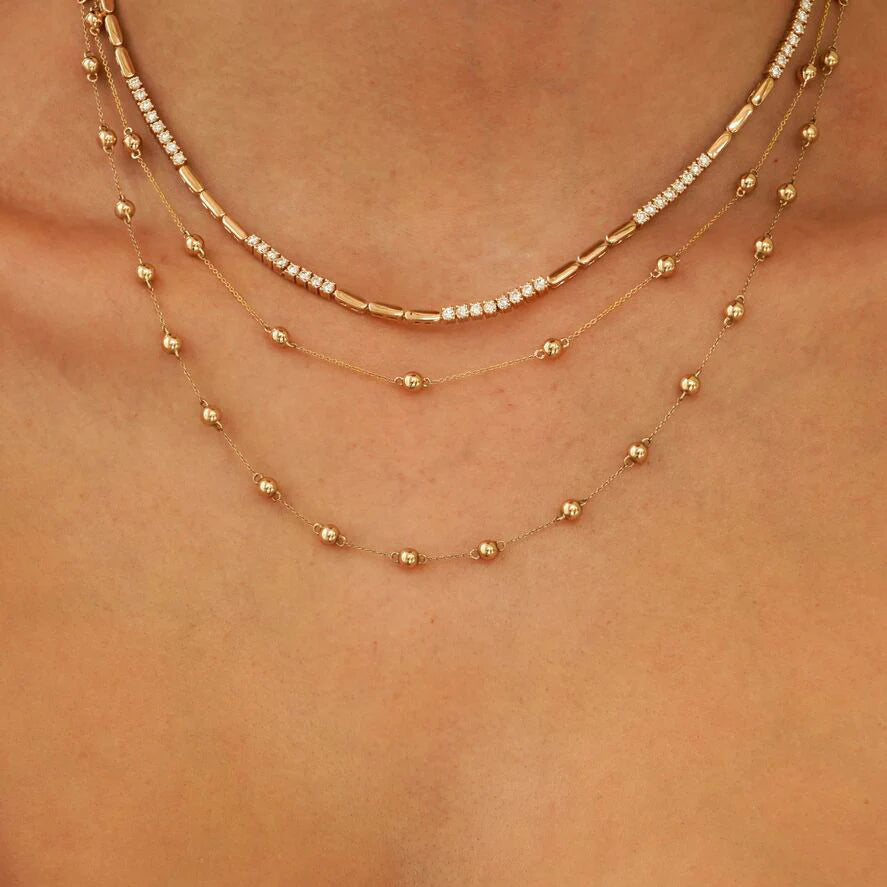 DRD MELODY EDEN GOLD BAR TENNIS NECKLACE