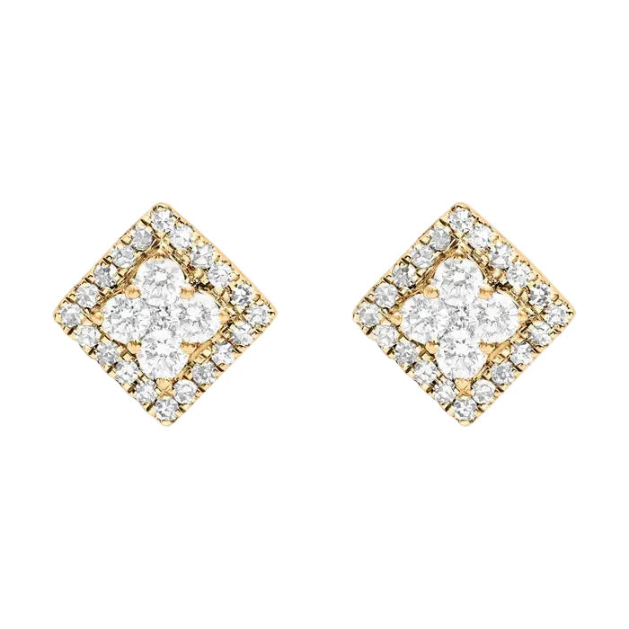 Djula Diamond Square Studs