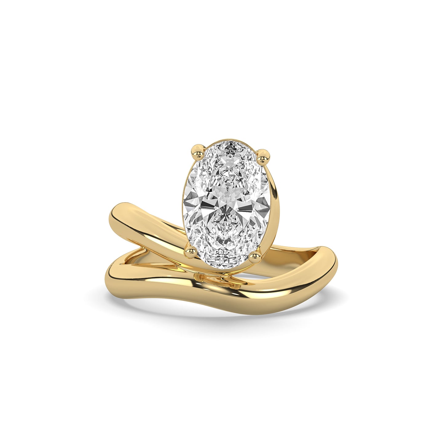 OVAL Diamond Wrap Ring
