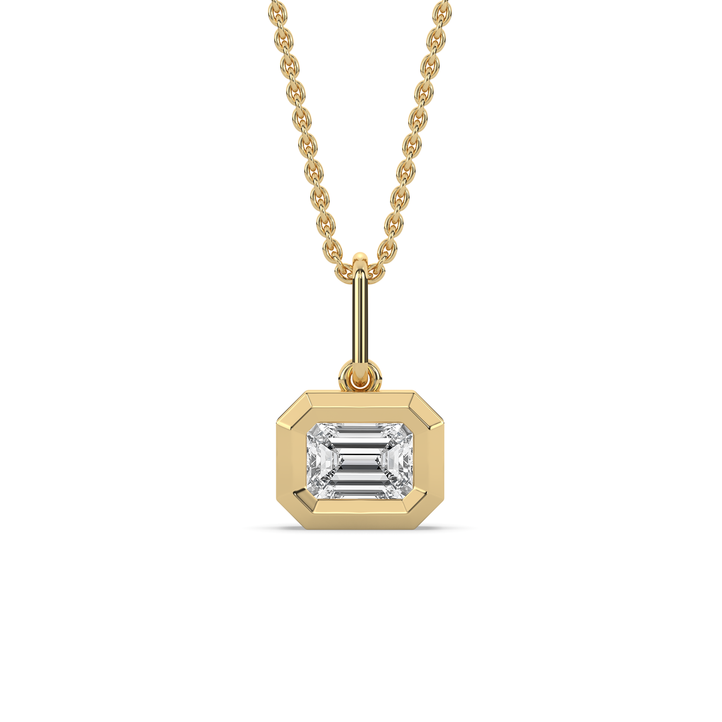 ALVA Emerald Diamond Bezel Charm