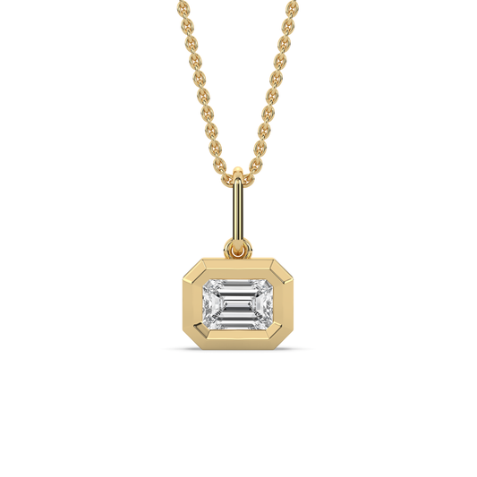 ALVA Emerald Diamond Bezel Charm