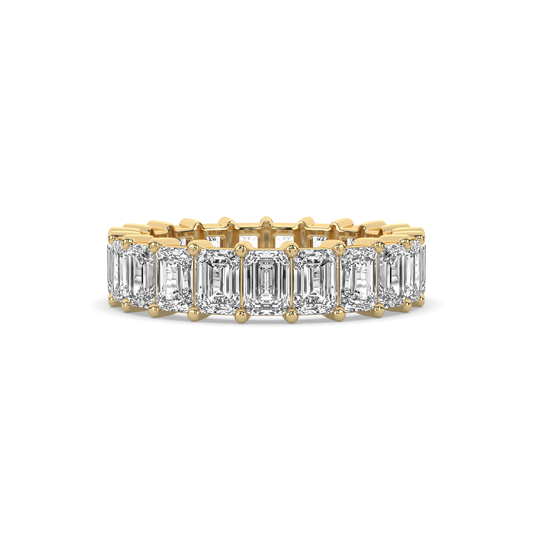 Emerald Cut Diamond Endless Love Eternity Band
