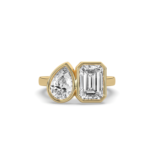 Toi Et Moi Bezel Signet Ring