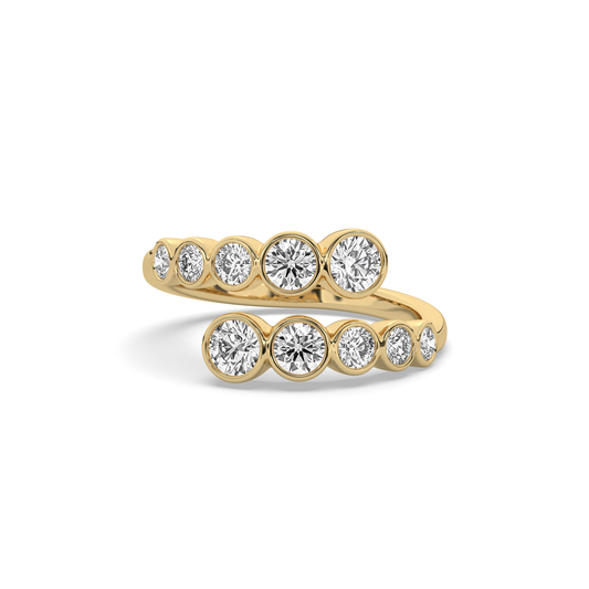 Bezel Diamond Wrap Ring