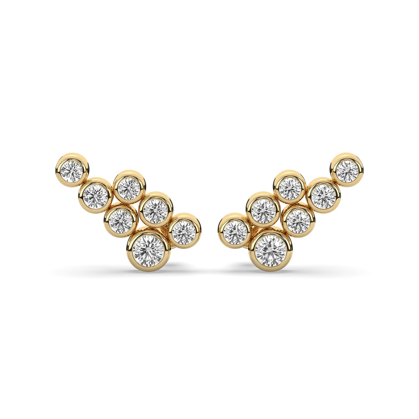 Bubble Crawler Stud Earrings