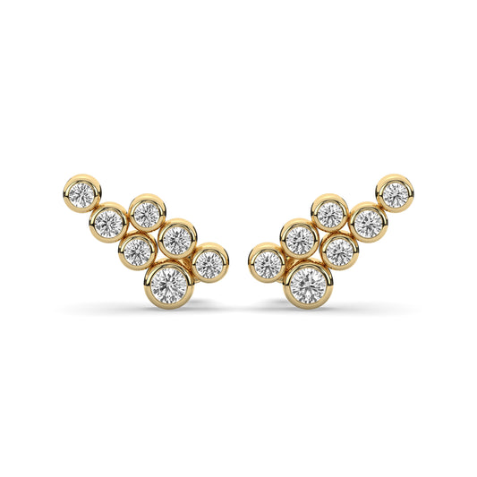Bubble Crawler Stud Earrings