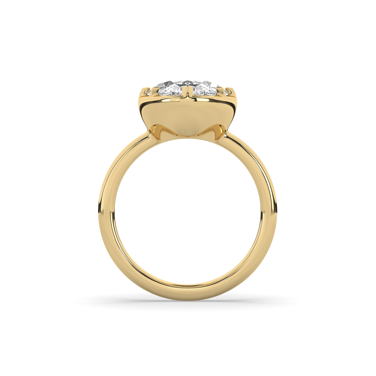 Oval Diamond Victoria Solitaire Ring