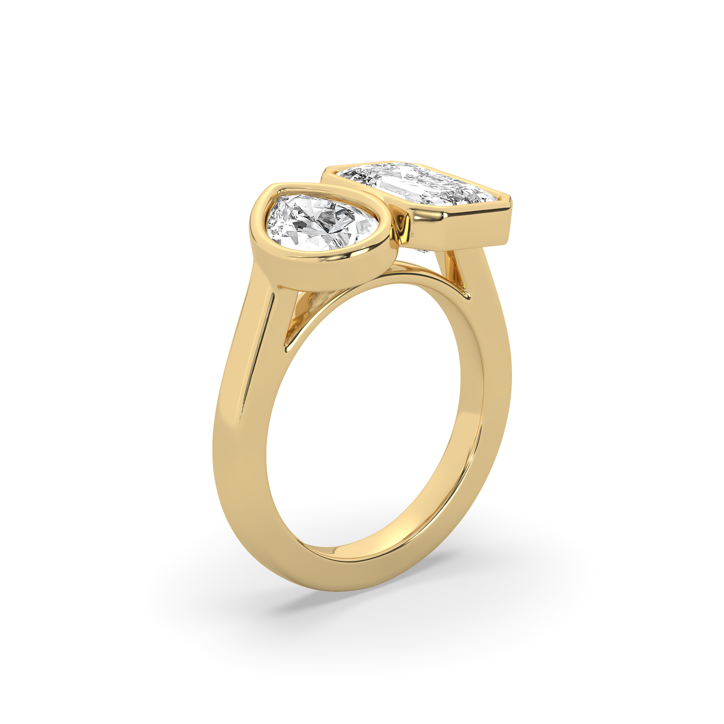 Toi Et Moi Bezel Signet Ring