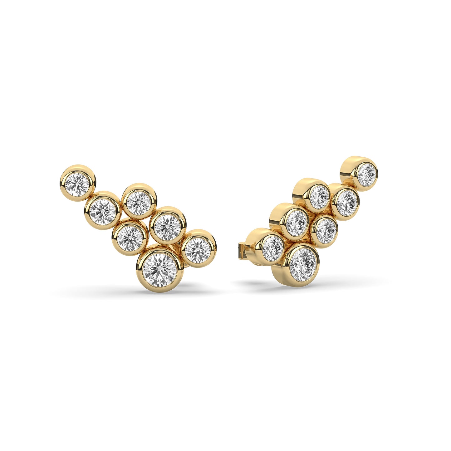 Bubble Crawler Stud Earrings