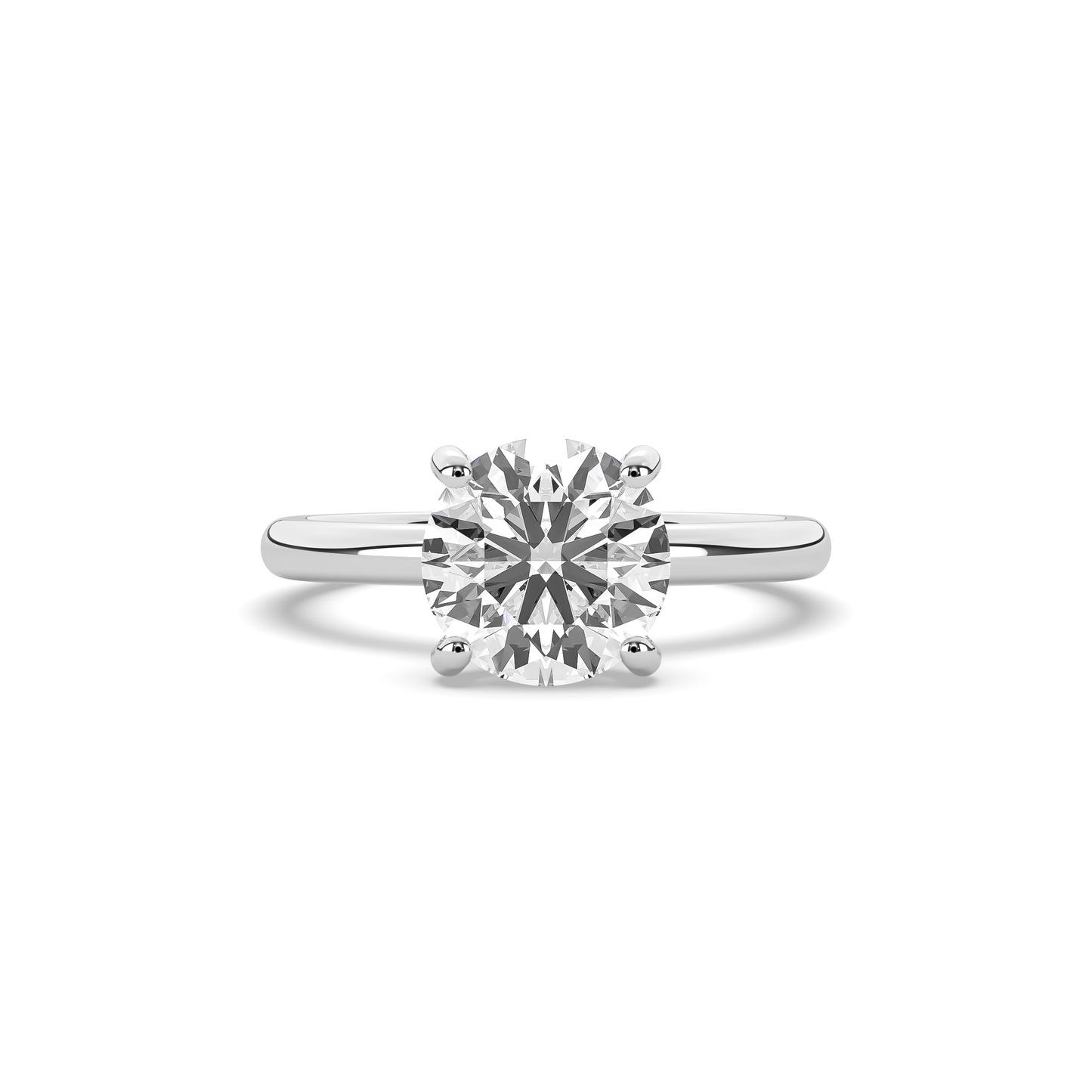 Martini Diamond Solitaire Ring