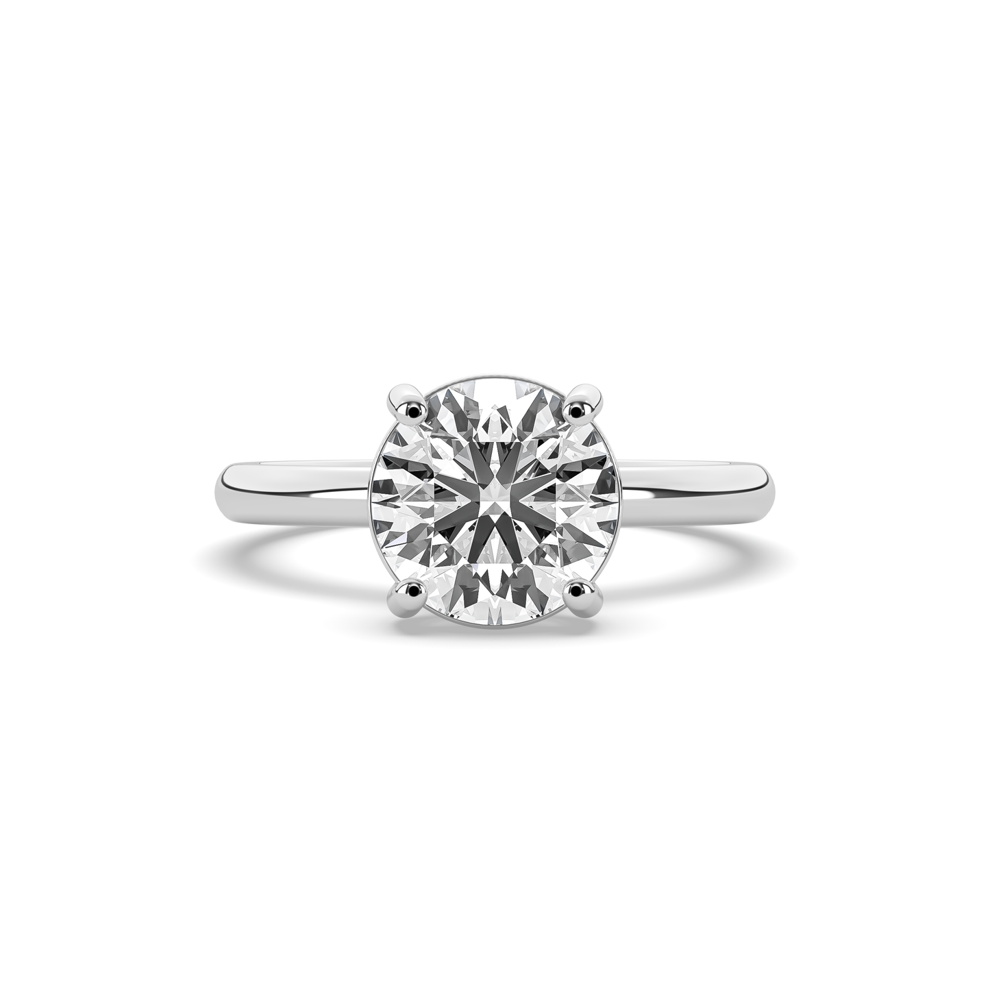 Alva Round Martini Solitaire Ring
