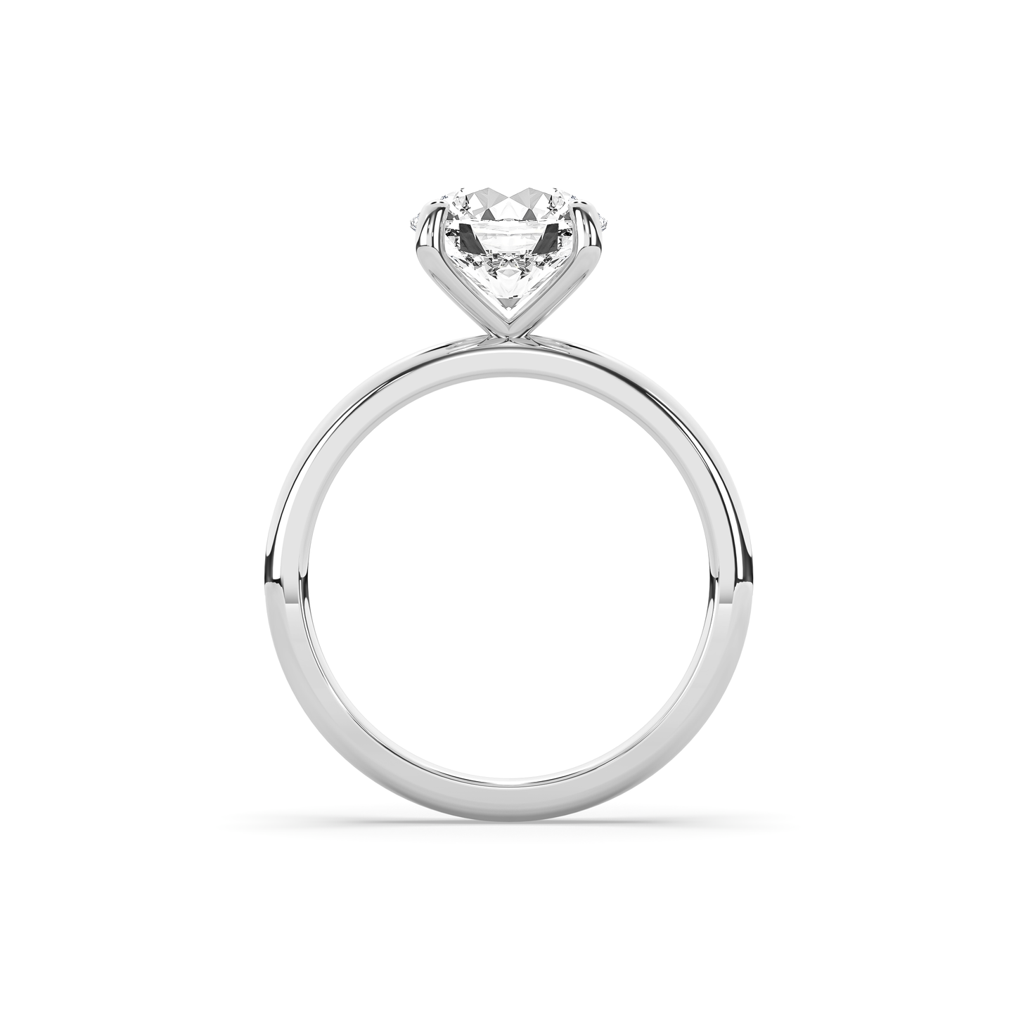 Martini Diamond Solitaire Ring