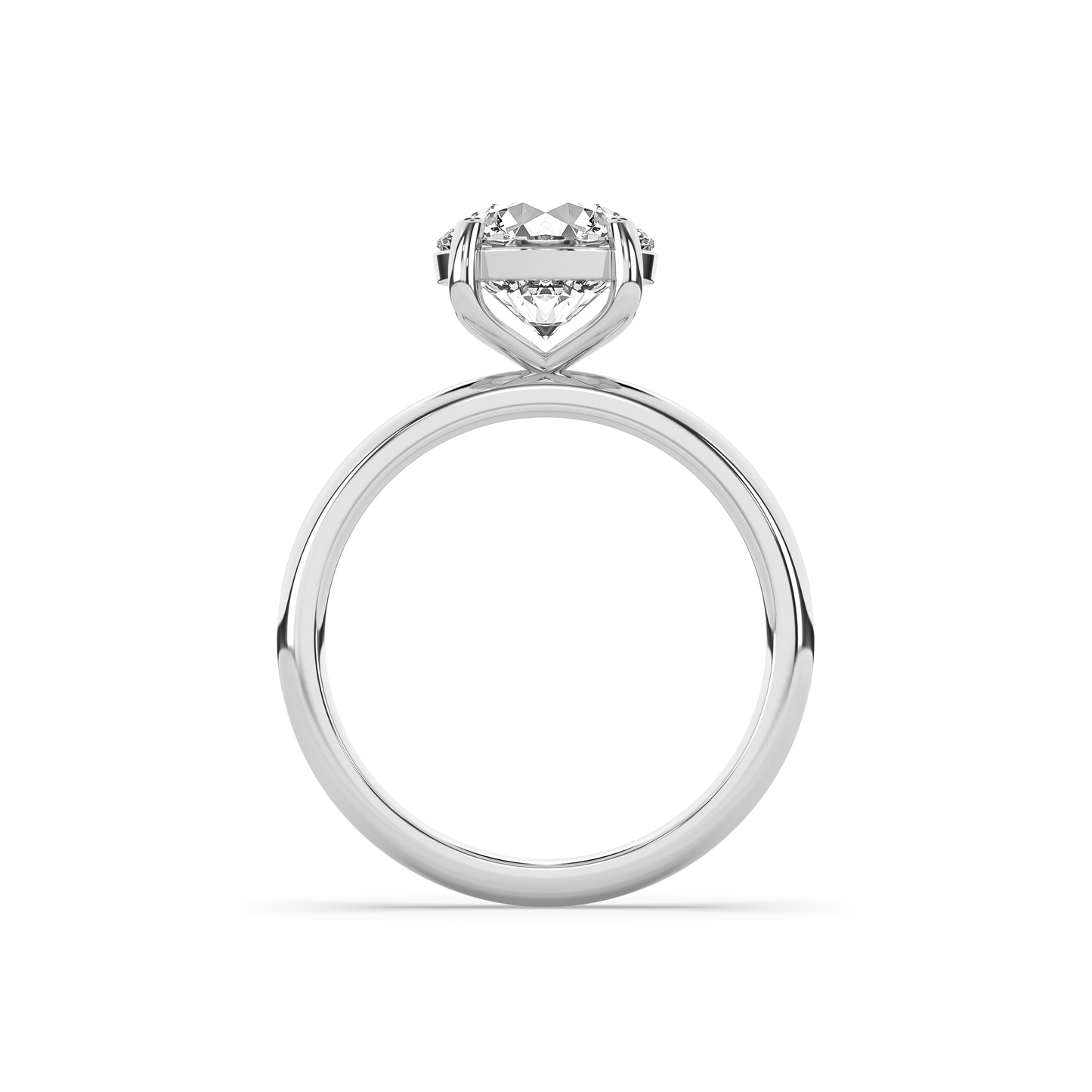 Alva Round Martini Solitaire Ring