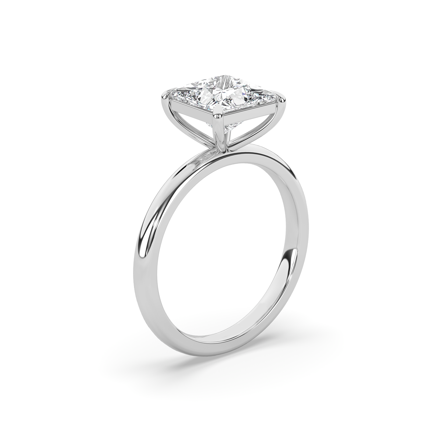 Alva Princess Cut Diamond Solitaire Ring