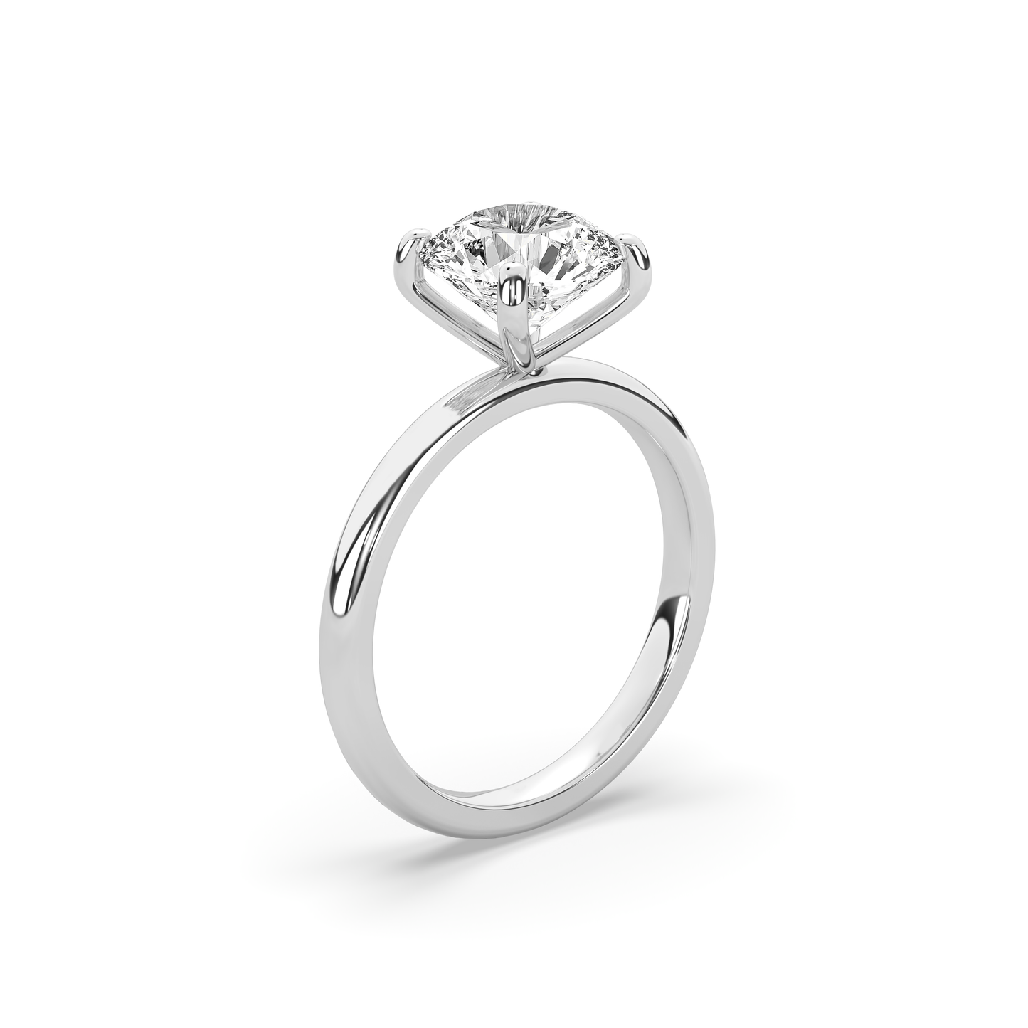 Martini Diamond Solitaire Ring