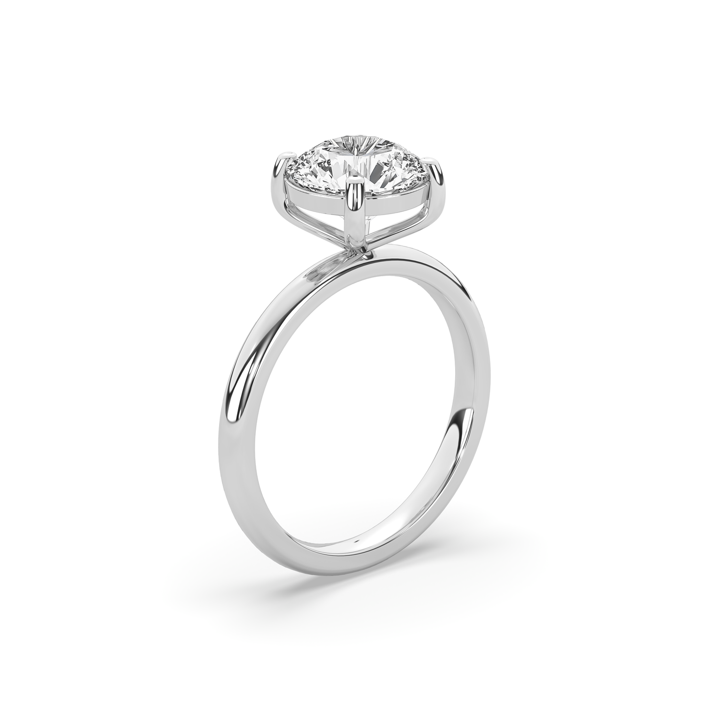 Alva Round Martini Solitaire Ring