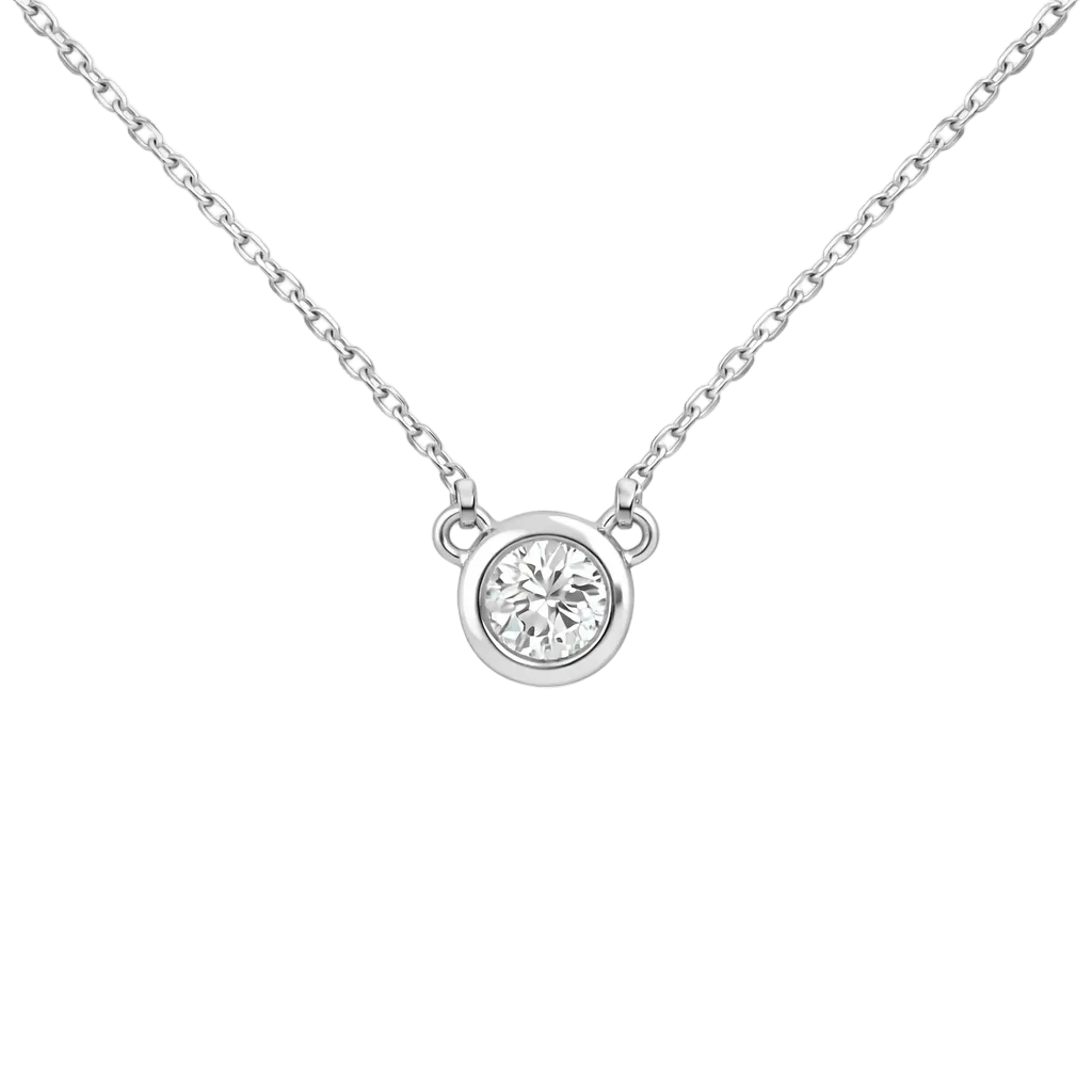 Drock Diamond Bezel Necklace