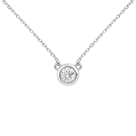Drock Diamond Bezel Necklace