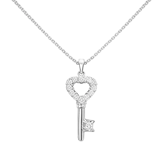 Diamond Key Necklace