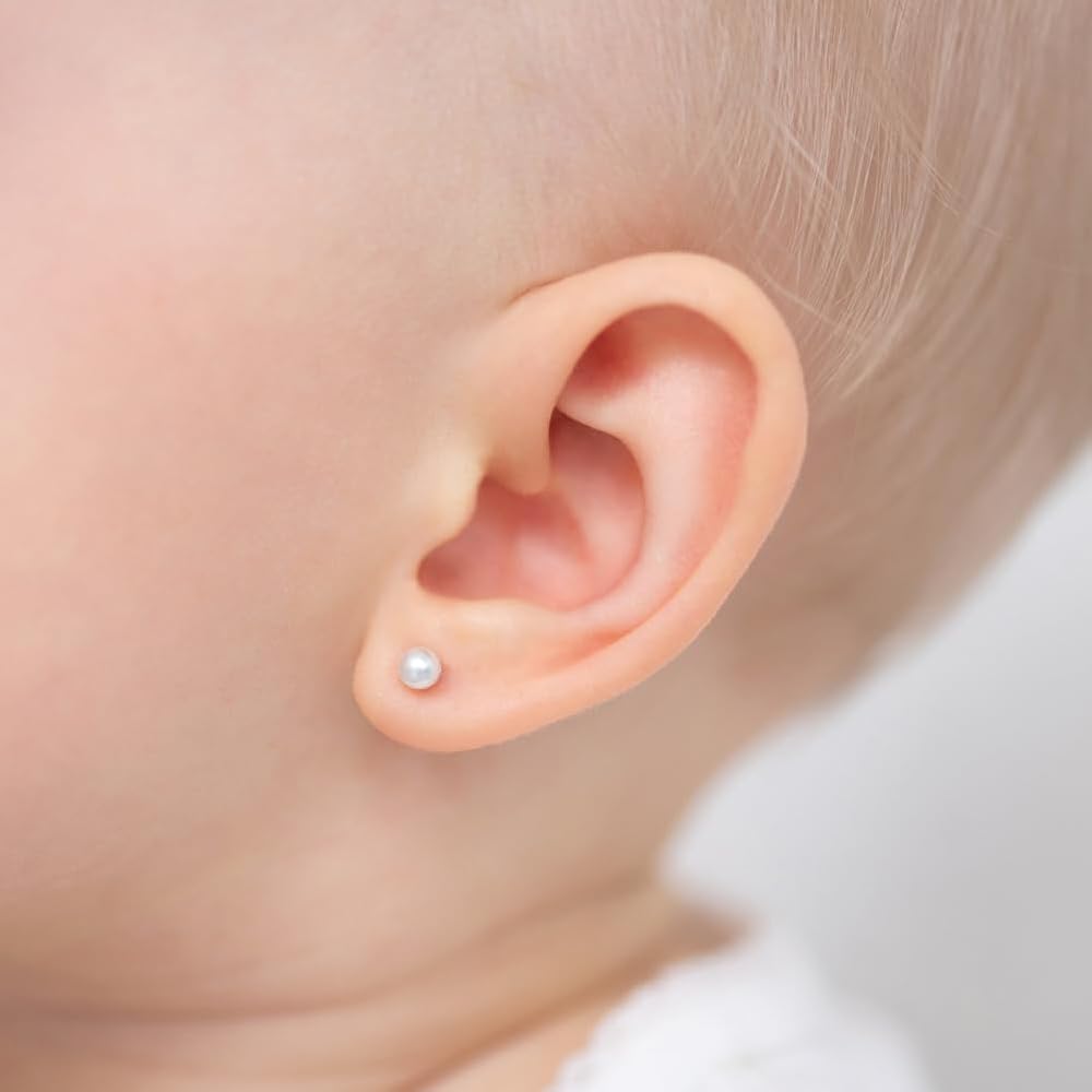 Small Pearl Stud Earrings