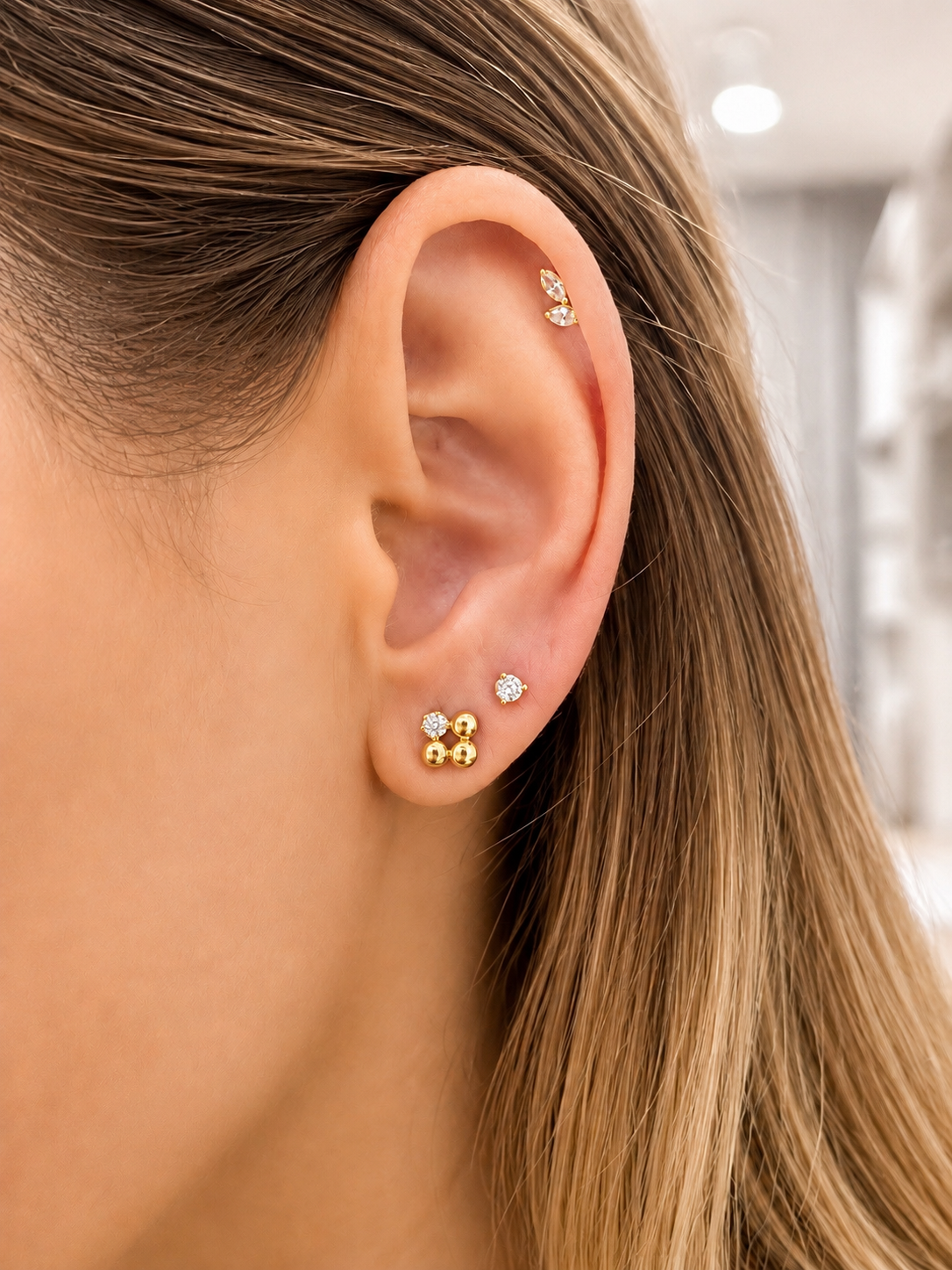 Baby Martini Studs (0.10Cts)