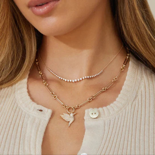 EF-Collection Mixed Chain Enhanced Necklace