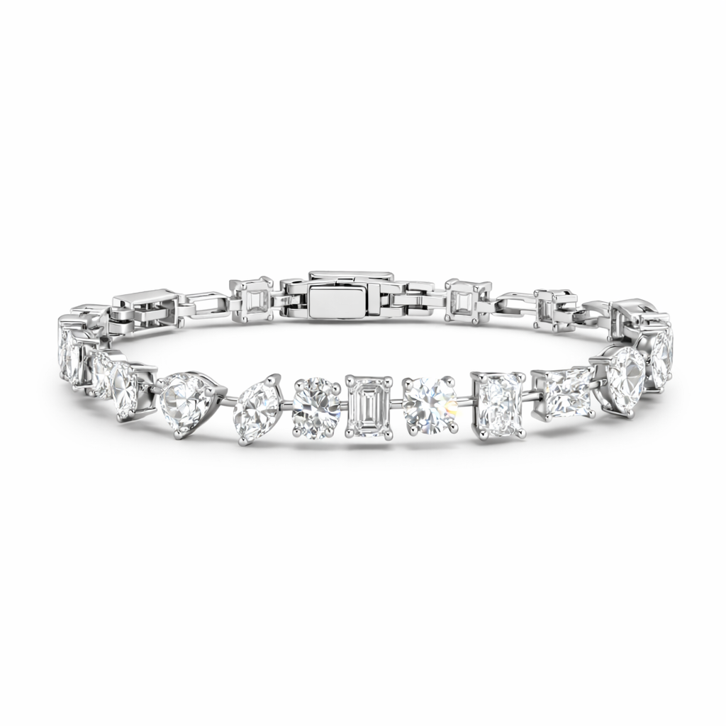 Multi Shape Diamond Kelly Bracelet