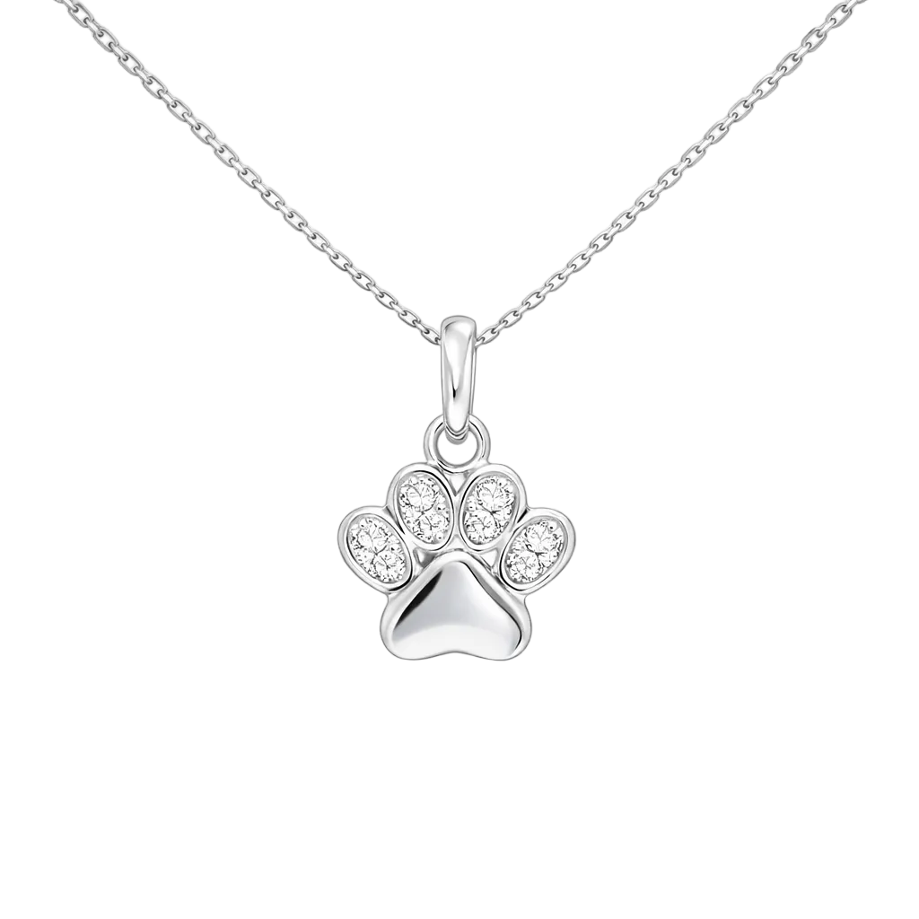 EF-Collection Diamond Paw Necklace