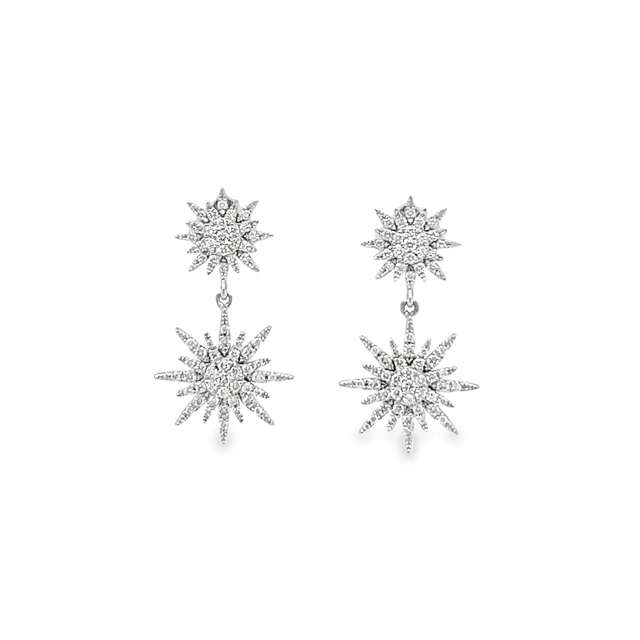 Djula Fireworks Drop Stud Earrings