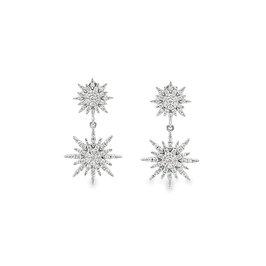 Djula Fireworks Drop Stud Earrings