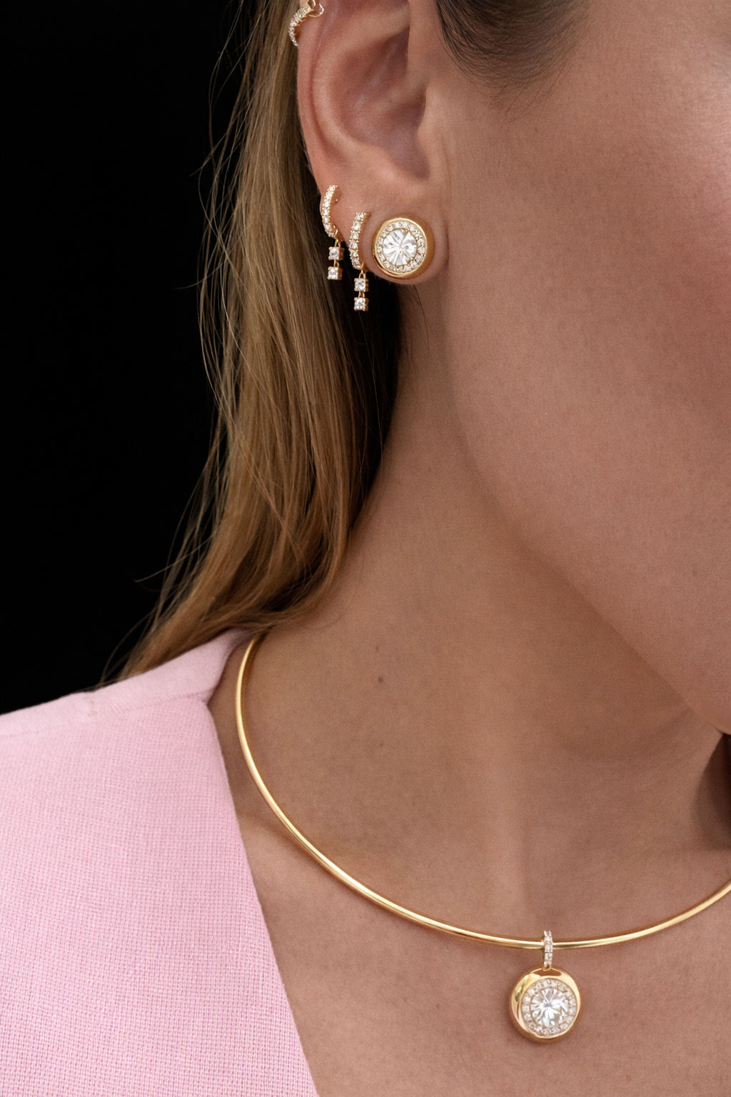 Diana Diamond Stud Earrings