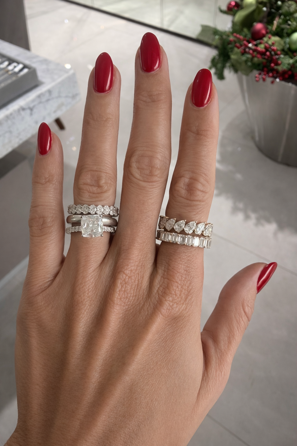 Oval Eternity Band