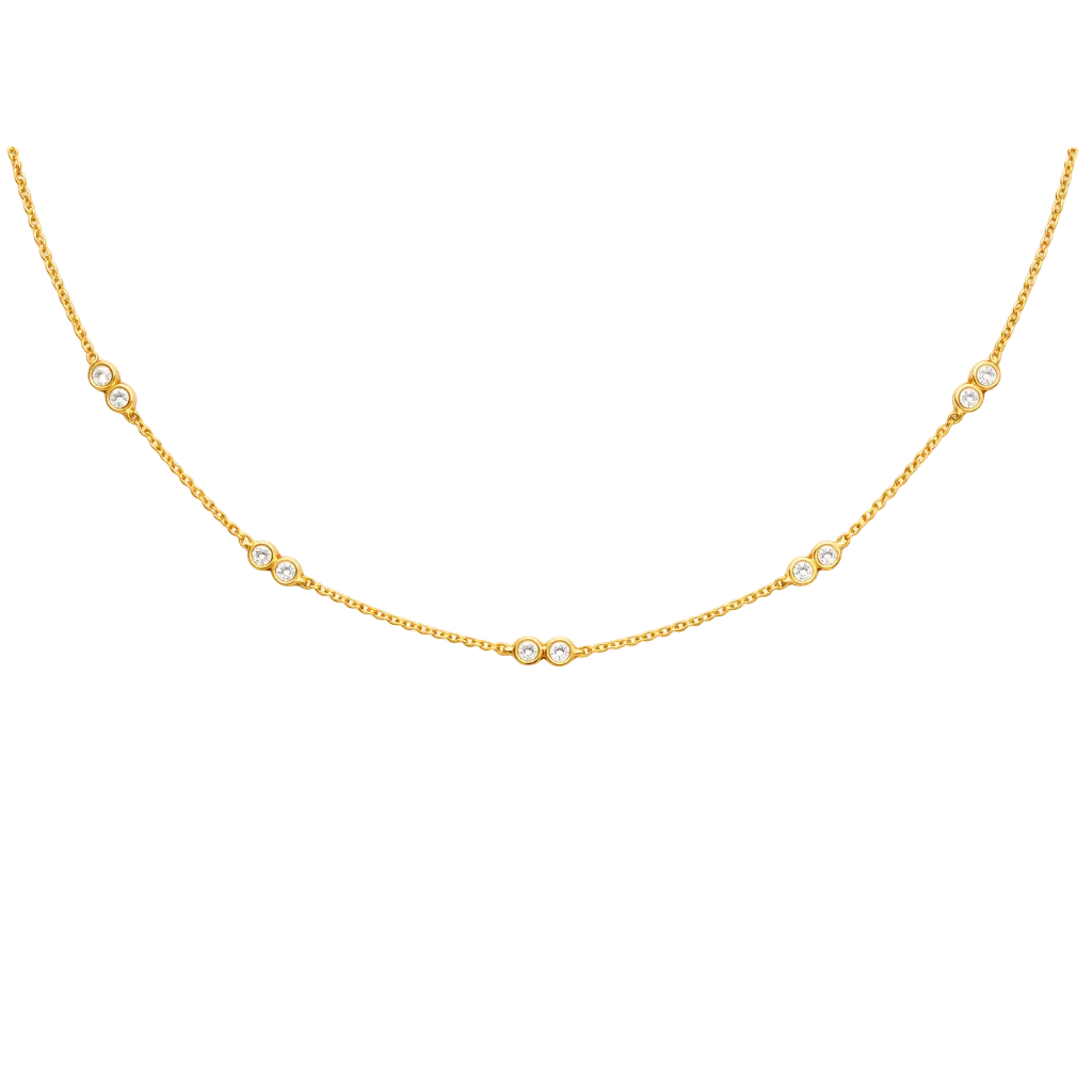 DRD Lulu Jack Diamond Station Necklace