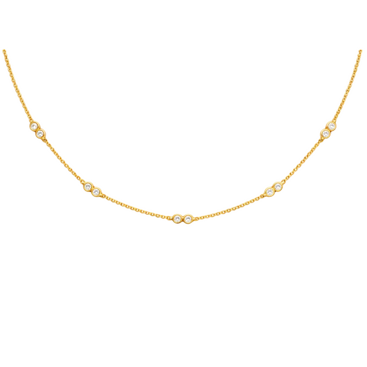 DRD Lulu Jack Diamond Station Necklace