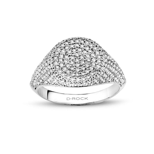 Pave Diamond Signet Ring