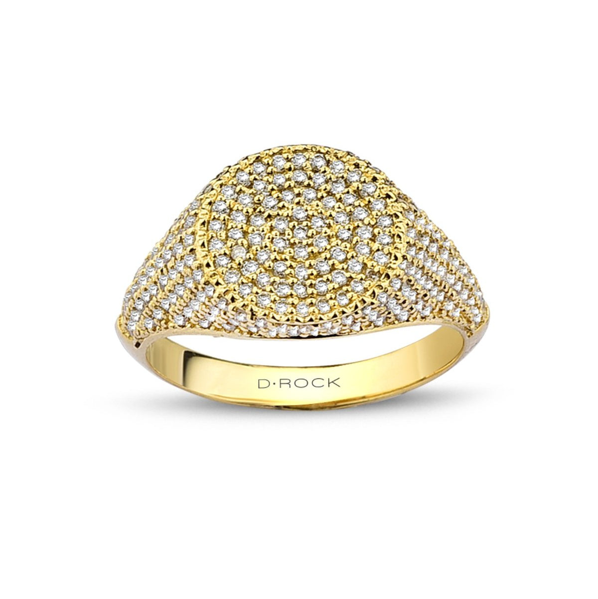 Pave Diamond Signet Ring