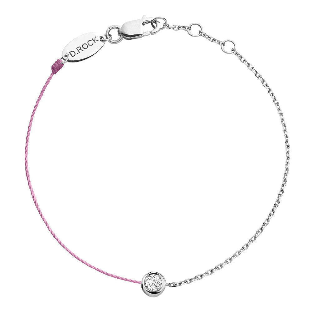 I Am Diamond Bezel Half Chain Bracelet